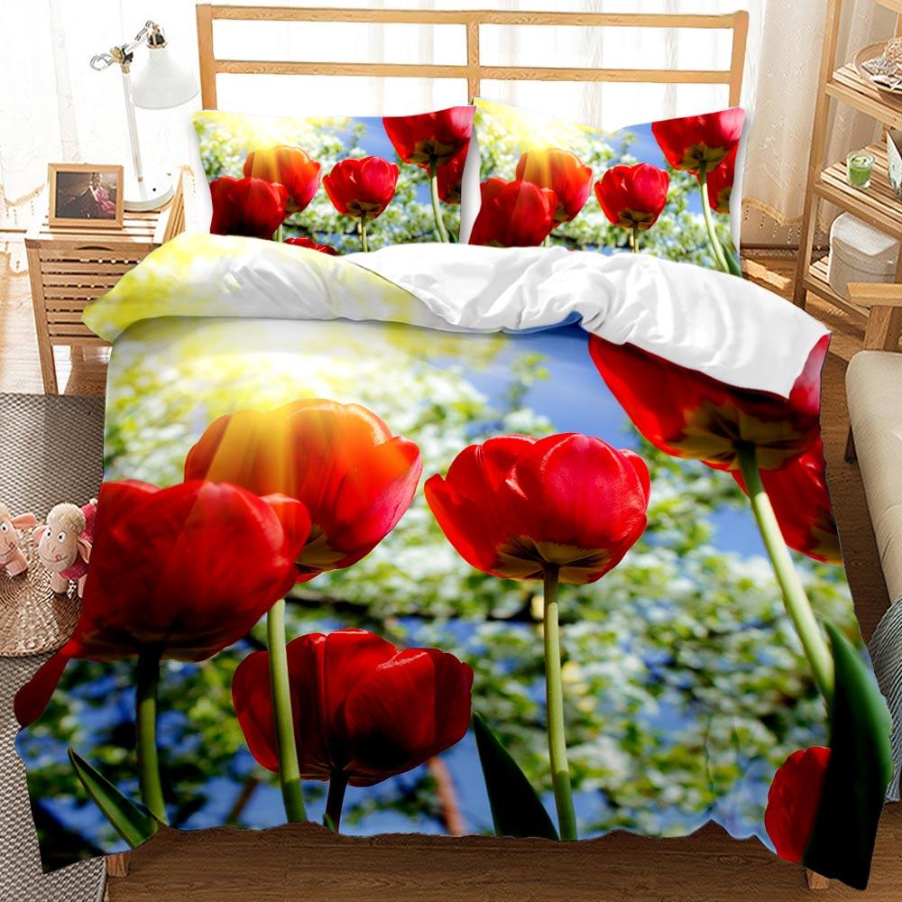 Microfiber Bed Cover Set Animal 3d Nose Lion Head Queen Size Quilt Cover Coloured Drawing Bedding Bed Set Luxury-no Bedsheet