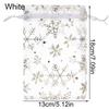 Strap Snowflake Design Organza Bags Drawstring Candy Pouch Gift Pouches Jewelry Packaging Bags