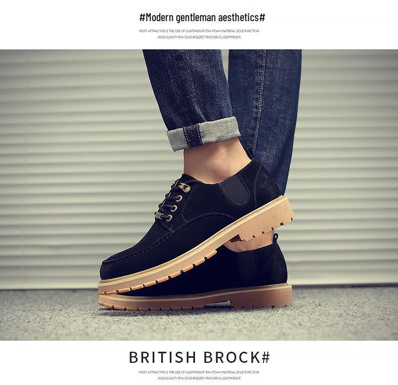 Мужские повседневные низкие ботинки Martin в стиле ретро из натуральной кожи Kung Fu Deer