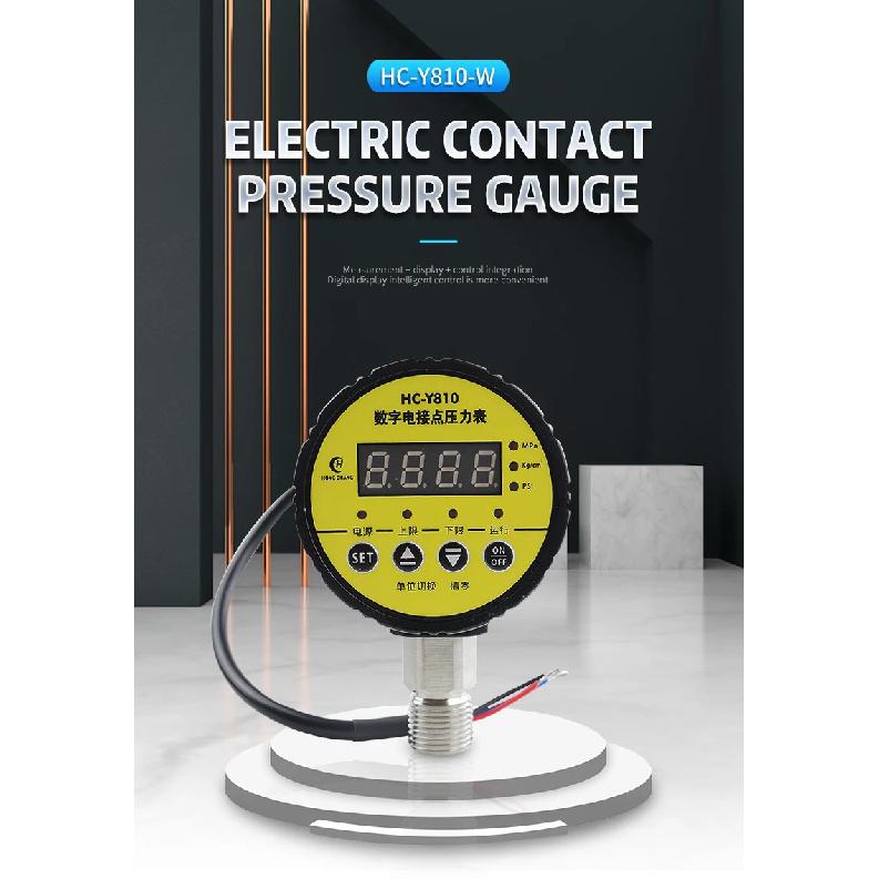 Digital Pressure Gauge Digital Intelligent Pressure Gauge Pump Negative Pressure Water Pressure Switch Controller AC220V 380V