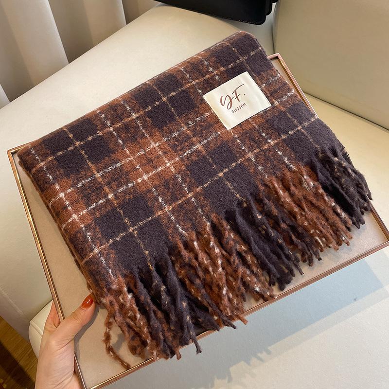 Элегантные кашемировые шарфы, женские зимние теплые шали, длинный платок, шаль из пашмины, шарф 65x200 см