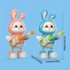 Musical Dancing Rabbit Toy with Guitar Walking Singing Bunny Moving Toys for Baby with Music & Lights for Toddlers Easter Gift