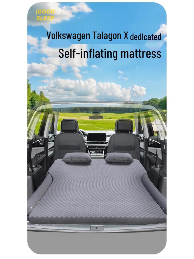 Volkswagen Teramont X Trunk Air Mattress: Inflatable Rear Car Sleeping Mat