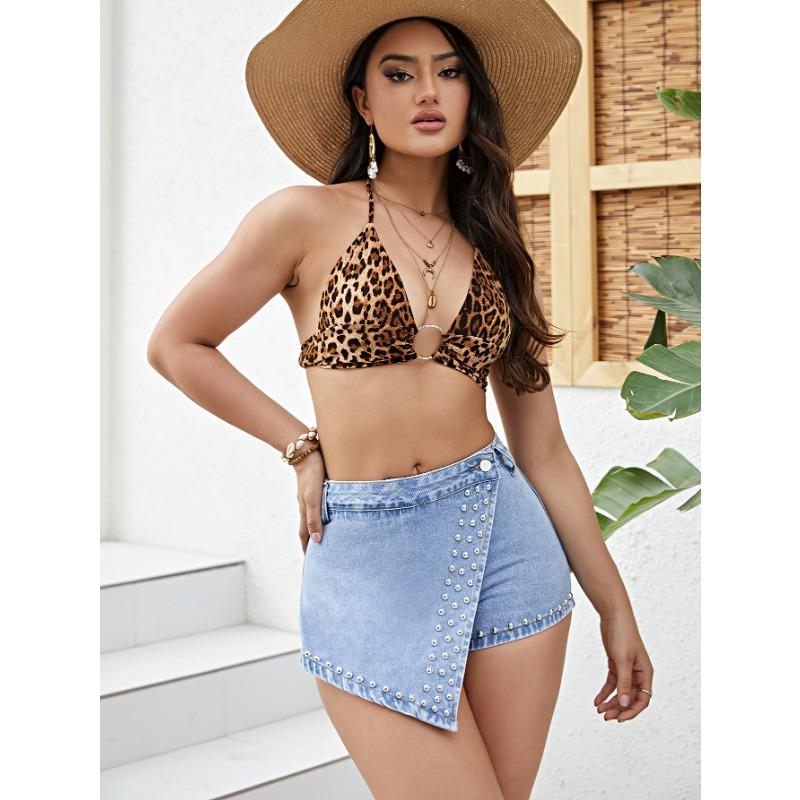 Женские удобные джинсовые шорты узкого кроя INS, женские юбки нестандартной формы