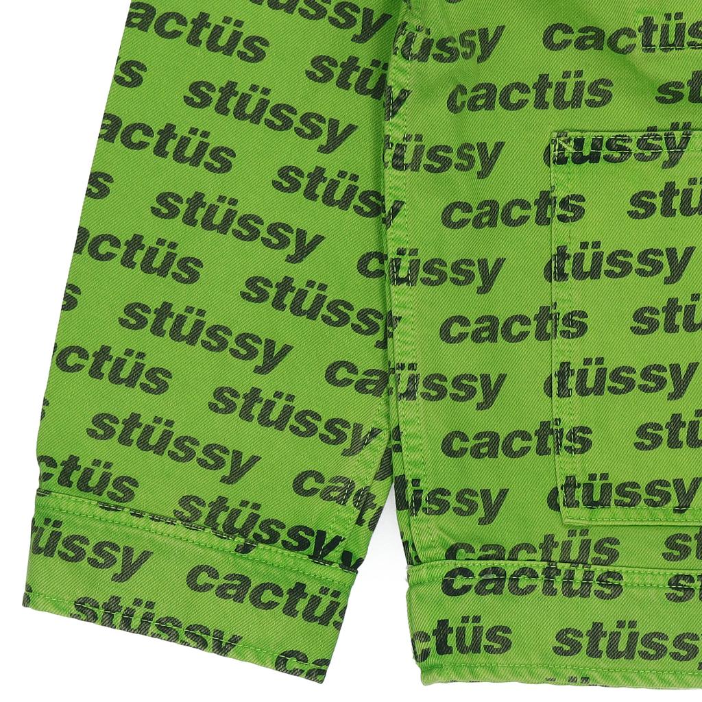 Stussy X CPFM Classic Letter Logo All Over Print Fashion Comfortable Loose American Vintage Denim Jacket Unisex jackets 315284