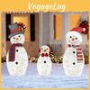 Inserted Snowman 2d Led Lights For Christmas Decor For Courtyard Parties Terrace