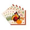 Thanksgiving Cartoon Turkey Maple Leaf Party Paper Plates Napkins Cups Disposable Tableware Set for Holiday Gatherings