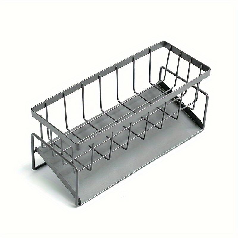 1Pc Kitchen Rack, Rag Drainage Rack, Non-punched Household Spice Rack, Sink Faucet Sink Rack Shelf Wall Shelf Sponge Storage