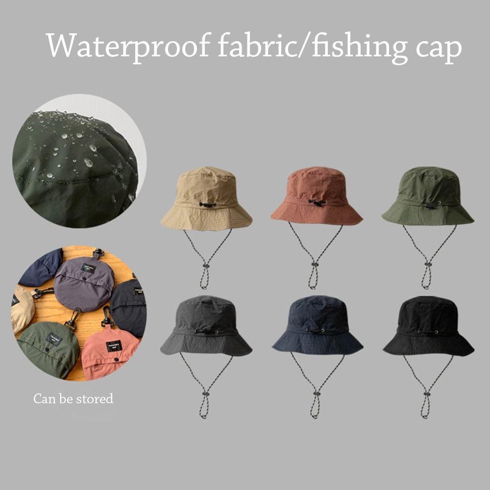 Storage Bag Bucket Hat Waterproof Sun Hat Summer Fishing Cap Camping Hiking