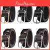 Leather Men Pu Belt With Alloy Pin Closure For Business And Activities Leisure