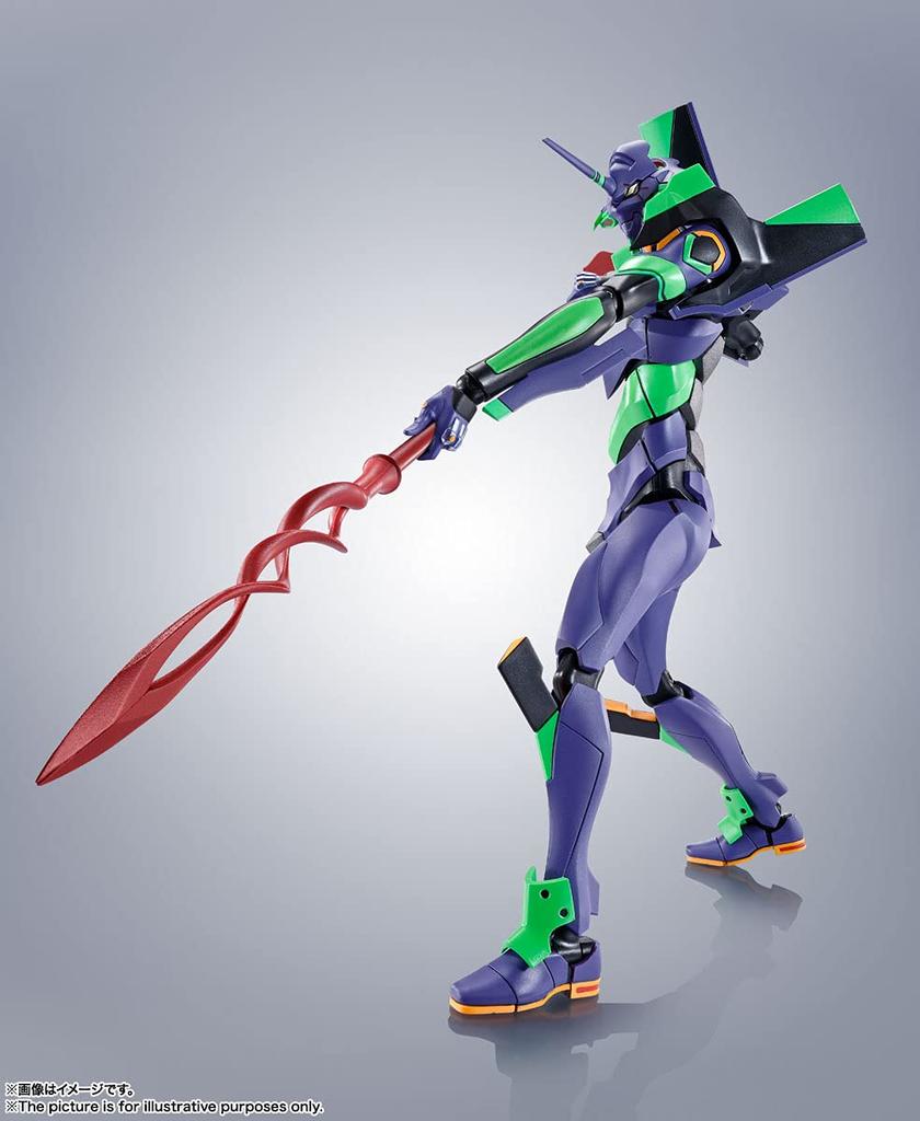 TAMASHII NATIONS ROBOT SPIRITS Evangelion Evangelion Spear of Cassius Color 170mm ABS PVC Painted Movable Figure BAS62117 [SIDE EVA] Unit-01 +
