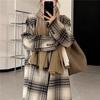 Fashionable Elegant Knee-length Woolen Coat for Ladies with A College Wind Style