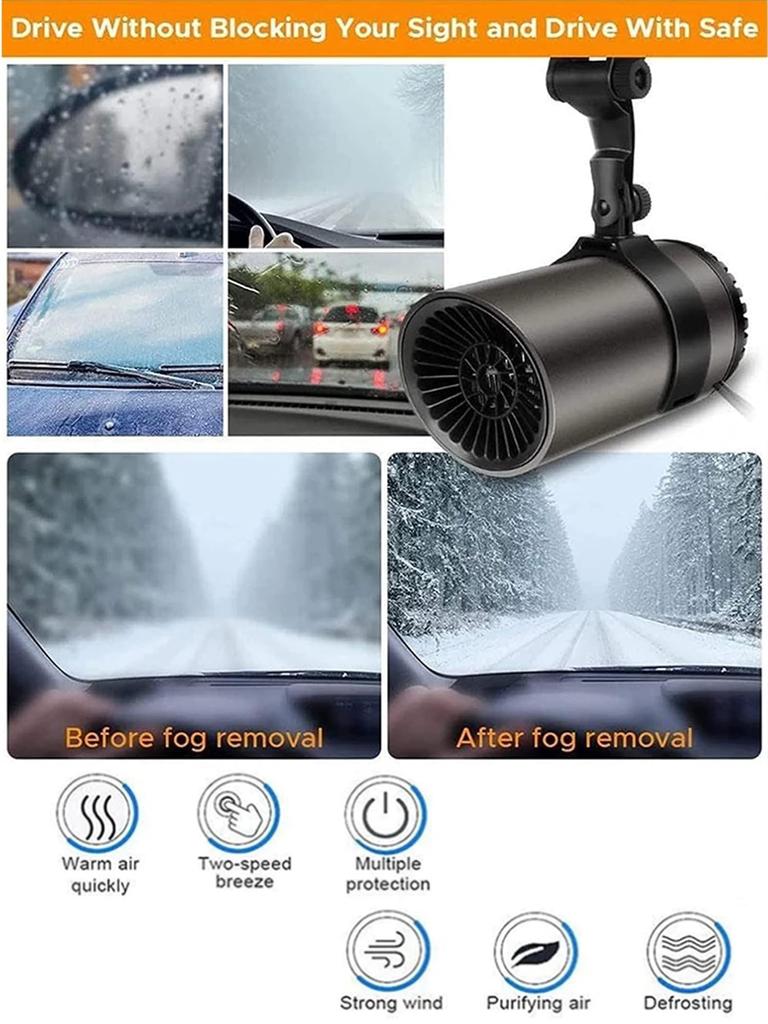 Автомобильный обогреватель с вентилятором 2 в 1, охлаждение, обогрев 150 Вт, 12 В, портативный автоматический обогреватель лобового стекла, электрический, размораживание, устранение запотевания, обогрев, охлаждение