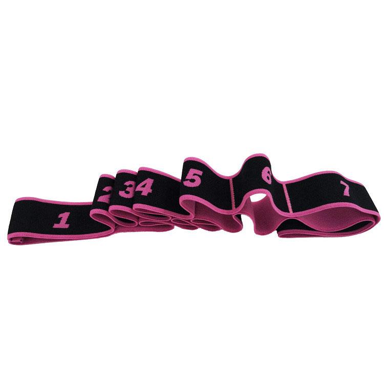 High Quality Customized Yoga Mat Strap Ballet Elastic Jacquard Logo Stretching Resistance Band Spandex/Nylon 40mm Convenient