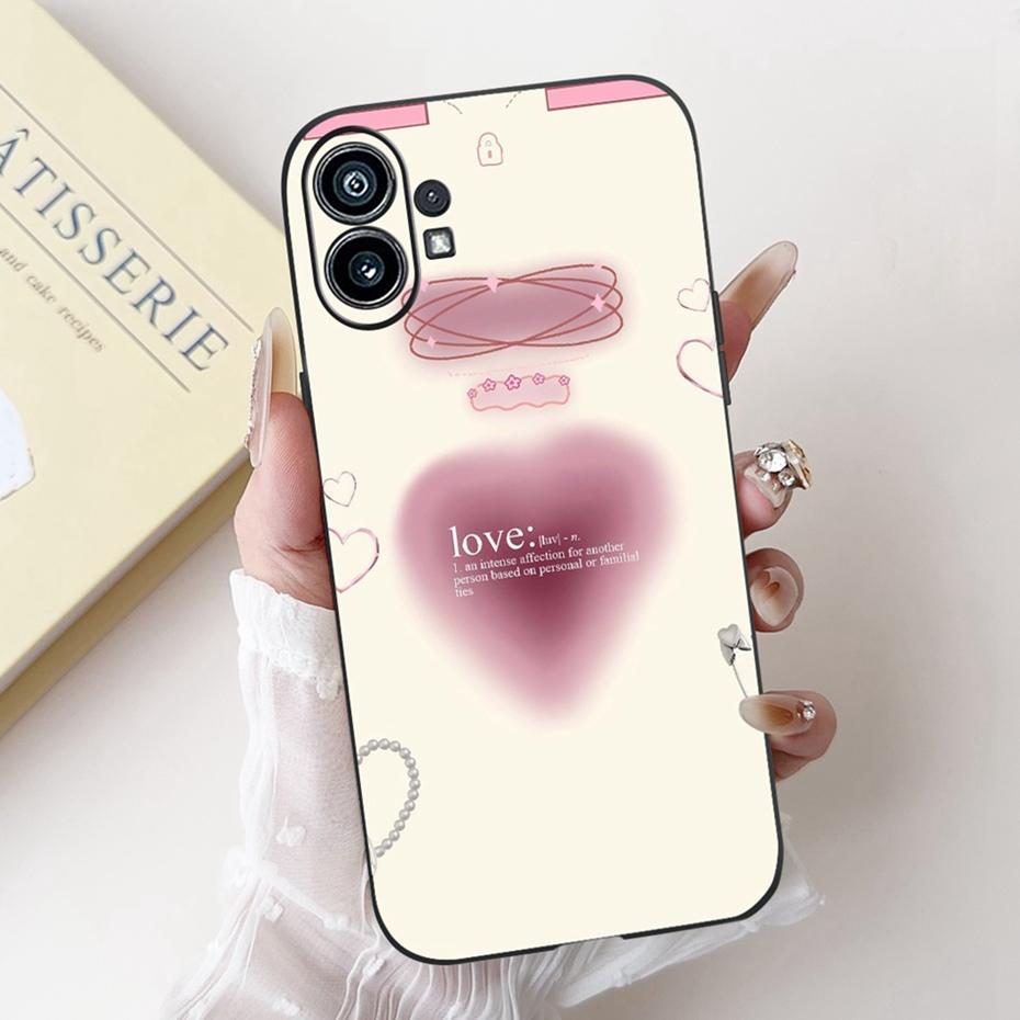 Модный Чехол-Картина Для Nothing Phone (1) Черный Мягкий Силиконовый Чехол Для Nothing Phone One Phone1 Чехлы Бамперы