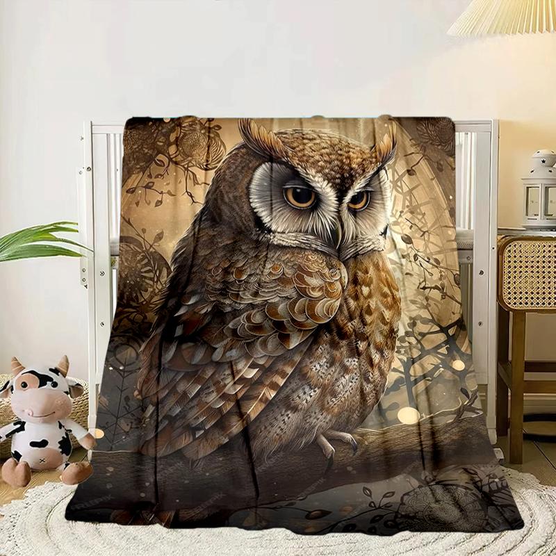 Mystical Forest Owl Blanket Flannel Blanket Throw Blanket Sofa Cover Blanket Soft Premium Blanket Picnic Blanket Tv Blanket Gifts