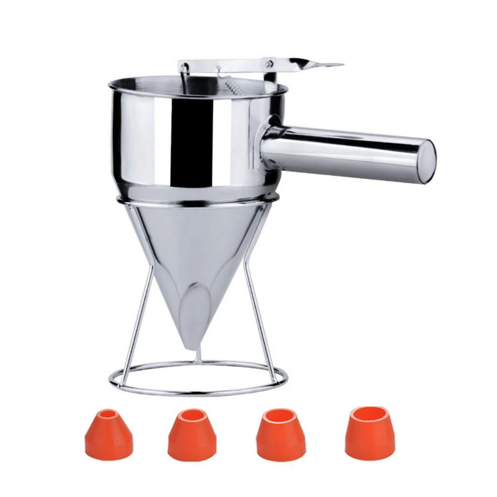 Диспенсер из нержавеющей стали Воронка Диспенсер из нержавеющей стали для блинного теста для вафель, кексов, выпечки для такояки