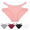 Женские трусики с открытой средней талией, однотонные, эластичные, мягкие, антисептические, дышащие, бесшовные, защищающие от воздействия женские трусы, женские трусы, нижнее белье