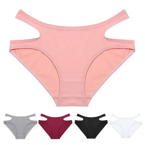 Женские трусики с открытой средней талией, однотонные, эластичные, мягкие, антисептические, дышащие, бесшовные, защищающие от воздействия женские трусы, женские трусы, нижнее белье