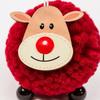 Soft Reindeer Hanging Decorations for Christmas, 12 Complete Characters with Wood Features for Holiday Boughs, Glass Displays, and Gift Wrapping