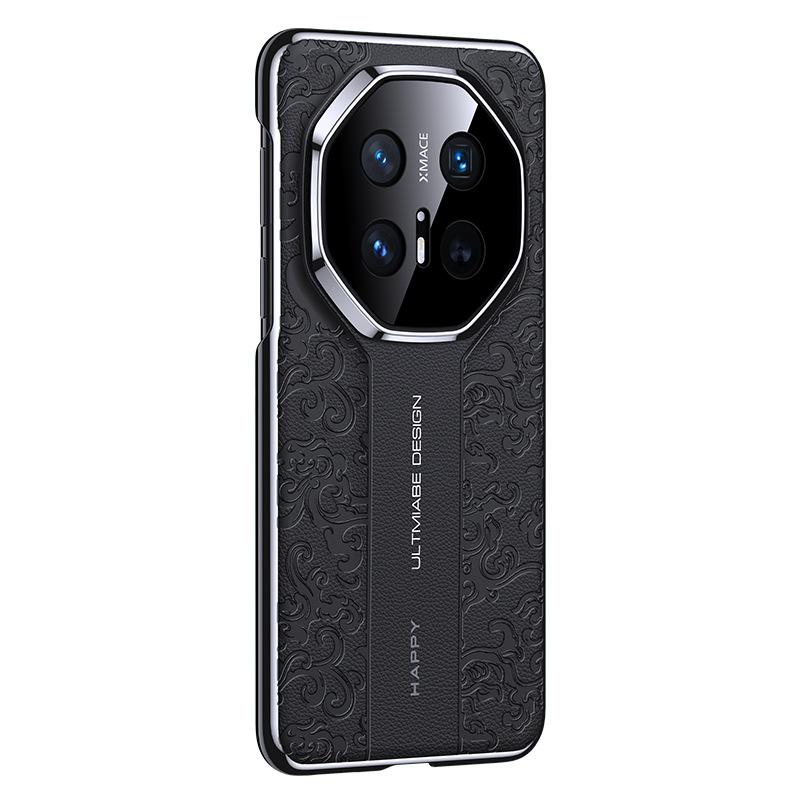Применимо к чехлу для мобильного телефона Huawei mate70pro, узор «Сянъюнь-дракон» вторая версия rs полностью закрывающий m70 высококлассный бизнес гальваническое покрытие кожа