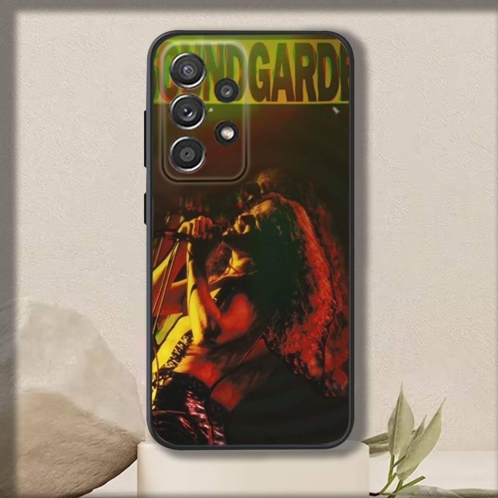 Чехол для телефона S-Soundgardens Band для Samsung S 25,24,23,22,30,21,10,9,Ultra,Plus,Lite,FE,4,5 G Мягкий черный чехол