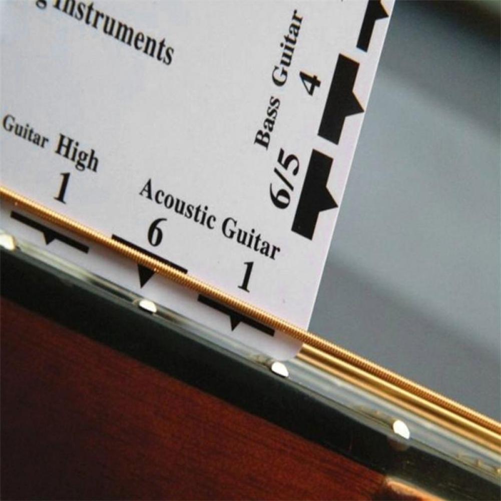Double Sided Guitar Ruler Scale String Pitch Measuring Ruler for Electric Acoustic Guitar Bass Luthier Tool Guitar Neck Ruler