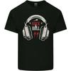 Rock n Roll Headphones Music Unisexs Cotton TShirt Tee Top