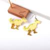 Cute Cartoon Dinosaur with Boots Acrylic Drop Earrings for Women Funny Tyrannosaurus In High Heels Dangle Earring 2026 Jewelry