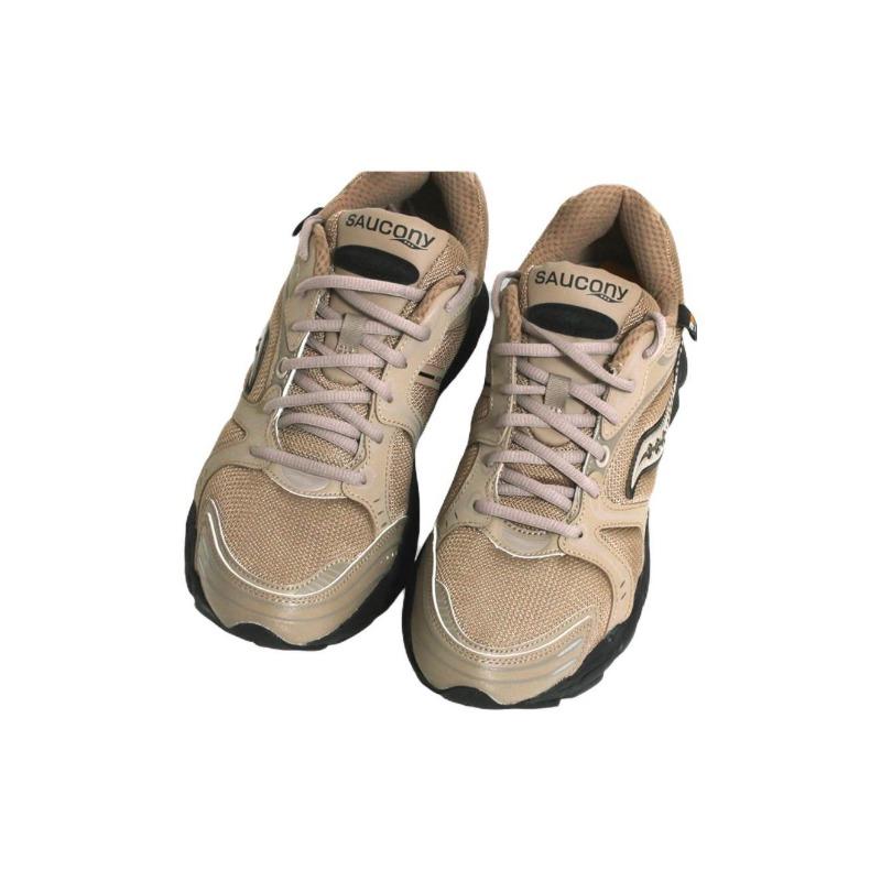 SAUCONY ProGrid Triumph 4 мужские низкие беговые кроссовки бежевые с амортизацией нескользящие прочные S70758-2