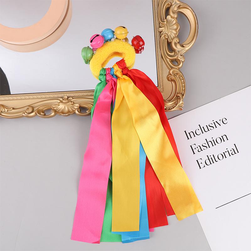 1 шт. Детская лента на запястье, командный спортивный помпон, чирлидинг, большой помпон, клубный танцевальный реквизит, эластичный браслет с эластичной веревкой