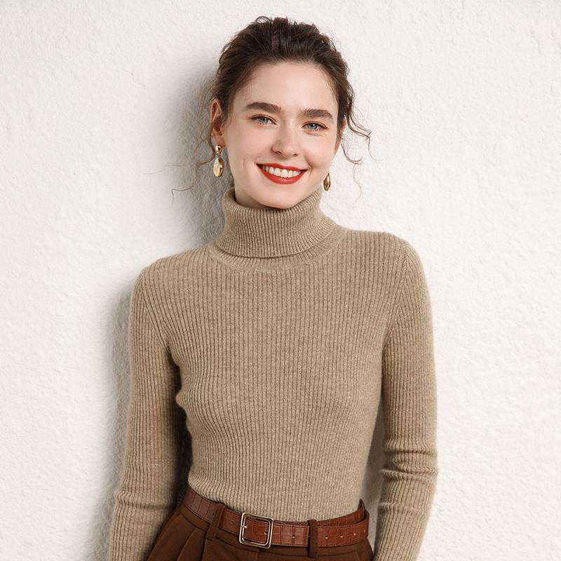 Women's Cashmere Sweater Qinghe Cashmere 100% Cashmere Women's Autumn and Winter Cashmere Sweater Soft and Warm