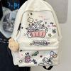 Schoolbag1011 New Junior High School and College School Bag Simple Graffiti Cute Backpack Unisex Large Capacity Backpack Trend
