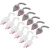 12 игрушек-мышек для кошек Furry Interactive Play Mouse Toys для домашних кошек и котят