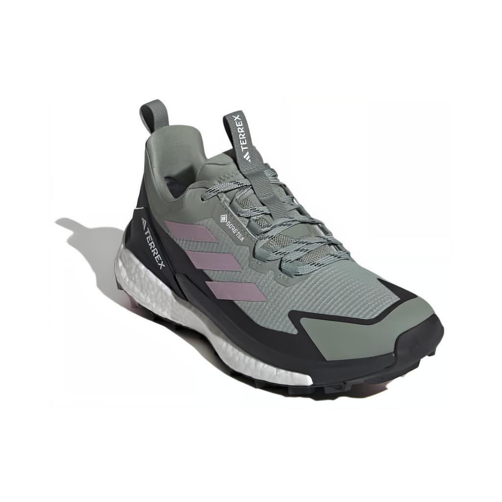 New Adidas Terrex Free Hiker 2.0 Low Gore Tex Silver Green Preloved Fig Carbon Women's IE5100