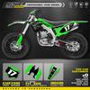 PowerZone Custom Team Graphics Backgrounds Decals For 3M Stickers Kit For Kawasaki KXF450 KX450F 2012-2015 KXF450 Motorcycle 04