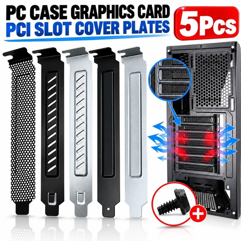 With Screws PCI Bracket Plug-In PCI Dust Filter New Dust Filter Plate