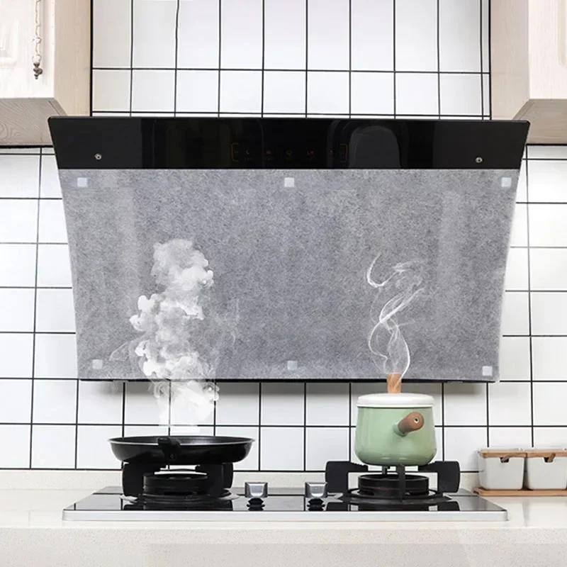 Кухонная вытяжка антижировой фильтр сегментированная нетканая маслопоглощающая наклейка одноразовая утолщенная мембрана фильтра масляного дыма