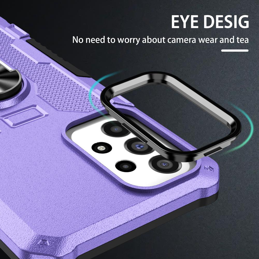 Shockproof Armor Case for Samsung A73 A53 A33 5G A23 A13 Ring Stand Phone Back Cover for Galaxy A04S A52S 5G A72 A32 4G