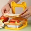 Stainless Steel + Plastic Sandwich Maker,Square Sealing and Cutting Tool,Perfect for Making Bread Slices