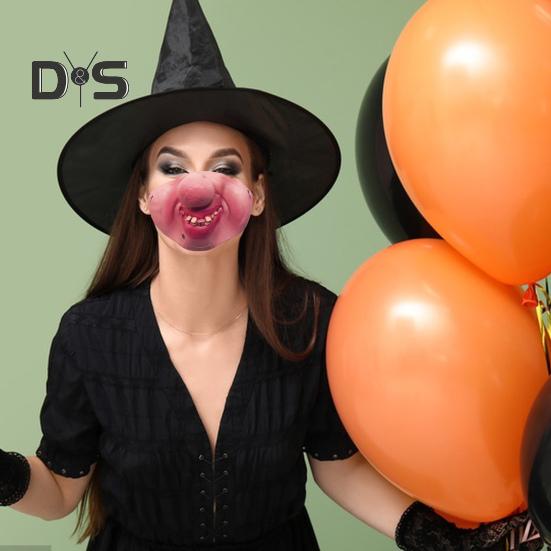 Маска на Хэллоуин из латекса, забавная маска на пол-лица, дышащая, реалистичная, ужасная маска для костюмированной вечеринки, косплей