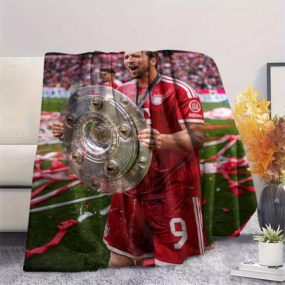 Kane9 Printed Flannel Blanket, soft throw for bedroom sofa, washable,soccer fan merchandise, great gift.