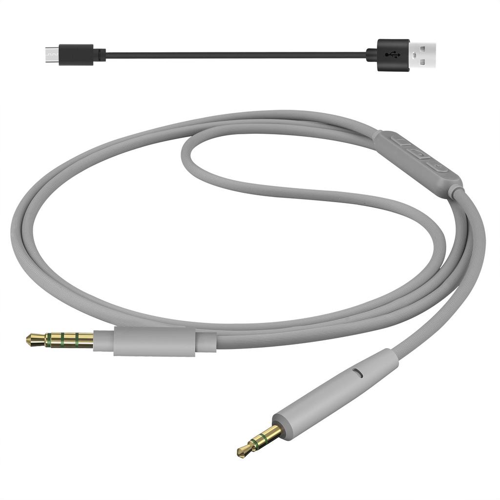 GEEKRIA Аудиокабель для наушников JBL Tune 770NC 700BT 660NC 2,5 мм Встроенный микрофон Регулировка громкости 1,2 м