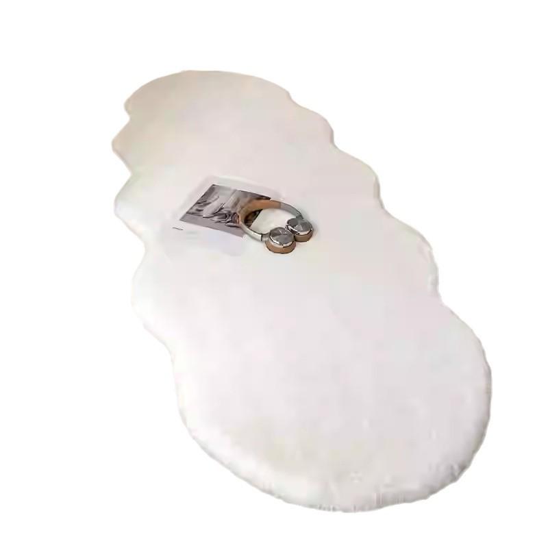 Ковер из искусственного кроличьего меха: Пушистый напольный коврик для спальни/прикроватный, подушка для эркерного окна в гостиной, прикроватный коврик для кофейного столика или гардеробной