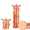 Гвозди M3 M4 M5 M6 M8 С медным покрытием Сварные Резьбовые Шпильки для Сварки Разрядом Конденсатора Точечные Винты Сварная Шпилька