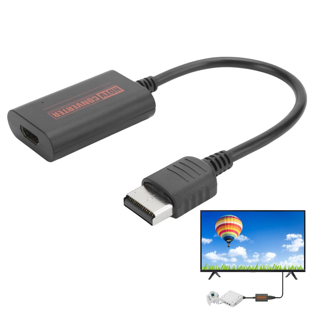 Видеоконвертер HDMI с высокой четкостью изображения и одновременным отображением данных для Sega Dreamcast