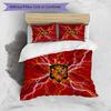 Spain football Printed Bedding 3 Piece Set Cozy Breathable Bed Cover Set as Housewarming Holiday Gift