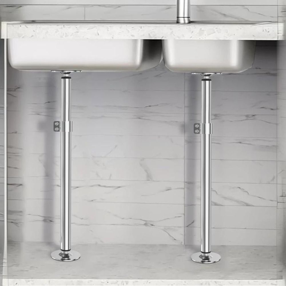 Telescopic Undermount Sink Support Adjustable Kitchen Sink Bracket Bottom Installation