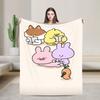 Warm Soft BlanketGirls Boys Camping A-Asamimichaan Throw Blanket  Flannel Bedspread For Home Decor Fluffy Sofa Bed Cover