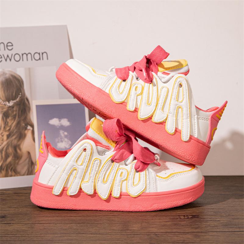 Женская обувь Мужская классическая хип-хоп обувь Y2K для скейтбординга Модные кроссовки Letters Bread для пар Студенты Спорт на открытом воздухе Повседневная обувь